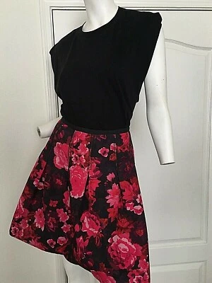 Gap Pink Floral Pleated Skirt w/ Pockets Size 12 - Image 1 of 4