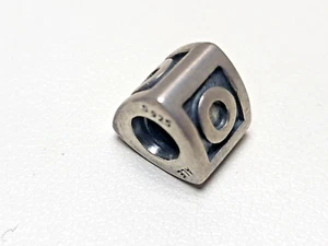Auténtico Pandora Plata de Ley ALFA 0 Dije - Imagen 1 de 3