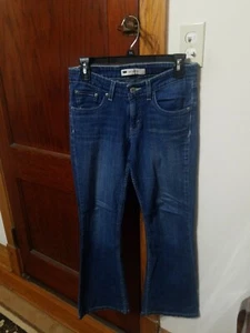Womens Levi's 518 Super Low Blue Jeans Sz. 27W Pre-Owned - Picture 1 of 8