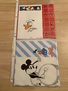 VTG Gift Boxes And Wrapping Paper Mickey Mouse & Donald Duck Design - Picture 1 of 3