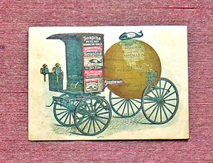 CARRELLO CONSEGNA SAPONE IN TUTTO IL MONDO PROVVIDENZA RHODE ISLAND TRADE CARD - Foto 1 di 2