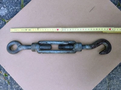 Altes großes massives Spannschloss Haken - Öse - Bild 1 von 2