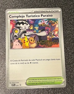 Paradise Resort 2025 World Championships SPANISH Promo SVP 224 NM Pokemon Card - Picture 1 of 2
