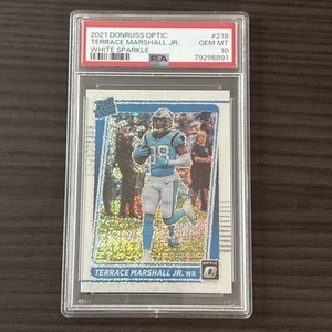2021 Donruss Optic #218 Terrace Marshall Jr. WHITE SPARKLE PSA 10 Gem Mint;POP 1 - Picture 1 of 2
