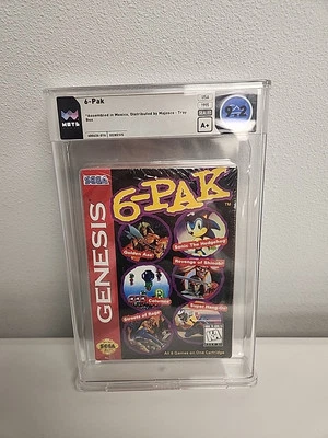 Genesis 6-Pak (Sega Genesis, 1995)  New  Graded 9.2 A+ Seal Wata - Image 1 of 3