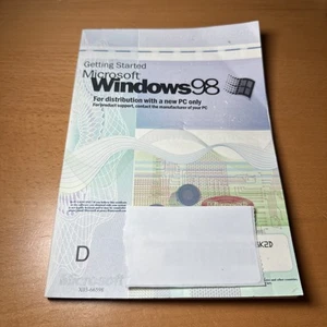 Vintage Microsoft Windows 98 getting started book With Product Key, NO CD - Picture 1 of 2
