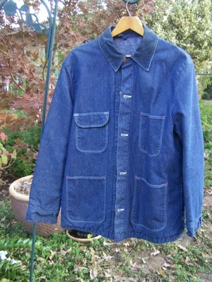Abrigo de tareas vintage Wrangler Blue Bell, forrado con manta, talla 42 Foto 1 de 4