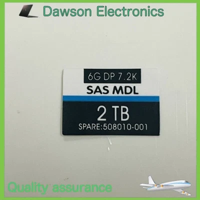 20PCS 507616-B21 508010-001 Fit HP 2TB SAS 7.2K 6GB 3.5 disk shelf head label - Image 1 of 2