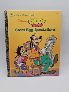 Disney's GOOF TROOP Great Egg-Spectations (1992) Little Golden Book hardcoveR - Picture 1 of 14
