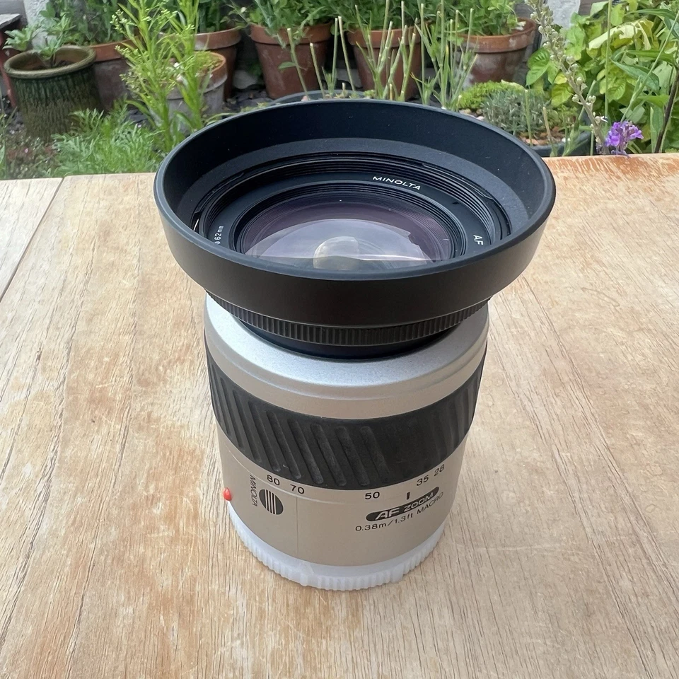 Minolta AF Zoom Lens 28-80mm f3.5-5.6 D Sony A Mount Tested with Cap Hood - Image 1 of 4