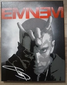 Original 11x14 Canvas Painting. Eminem. Slim Shady. Marshall Mathers. The GOAT. - Picture 1 of 5