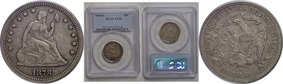 1878-S 25C Seated Liberty Quarter PCGS VF-30 - Image 1 of 3