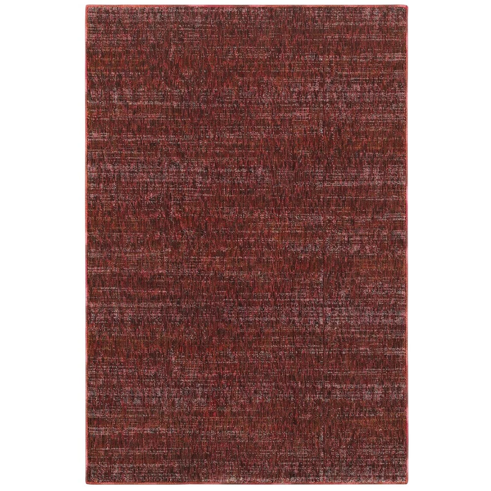 6x9 Sphinx Red Solid Single Color Achromatic Area Rug 8033K - Aprx 6' 7" x 9' 6" - Image 1 of 1
