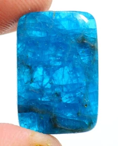 21 Ct 4X16X22 mm Natural Translucent Neon Apatite Fancy Cabochon Gemstone HN-210 - Picture 1 of 1