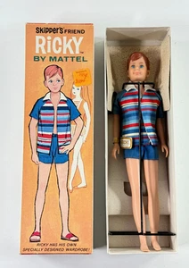 vtg Mattel Ricky Barbie Skipper Doll boy in BOX w/ Tag NICE 1090 - Picture 1 of 24