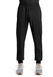 Infinity Scrubs Men's 5-Pocket Jogger Leg Pant IN016A BLK Black Free Ship - Picture 1 of 5