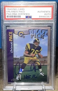 Orlando Pace Autograph Signed 1997 Topps Chrome Rookie Card w/ HOF 16 - PSA/DNA - Picture 1 of 2