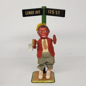 1940s Occupied Japan Celluloid Tin Wind Up Harlem Tap Dancer Man WORKING - Picture 1 of 6