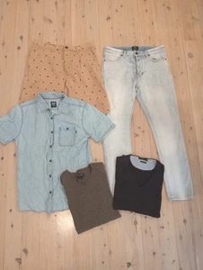 Mens Neuw Jean's, 32/32, Jumper, Shorts Clothes Bundle, Size S - Picture 1 of 13