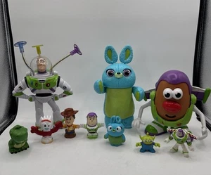 Lote de juguetes usados de Disney Pixar’s Toy Story Buzz Lightyear Woody Rex Alien Bunny Forky - Imagen 1 de 20
