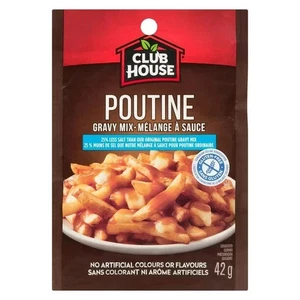 10 x Club House Seasoning Poutine Gravy Mix (25% Less Salt) 42g Canadian FRESH - Picture 1 of 2
