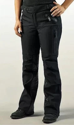 Harley Davidson FXRG Waterproof Riding Pants Body Armor Leather Trim Sz 24W NWT - Image 1 of 4