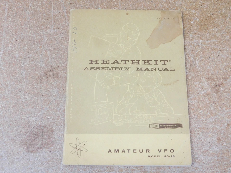 Heathkit HG-10 Ham Radio Amateur VFO User Manual + Schematics (original) - Image 1 of 1