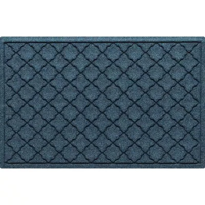 Waterhog Cordova 23 дюйма X 35 дюймов Коврик для помещений и улицы из полиэстера ПЭТ темно-синий - Изображение 1 из 4