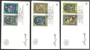1973 FDC ISRAELE VETRATE DI CHAGALL CON APPENDICE - NO TIMBRO ARRIVO - Picture 1 of 1