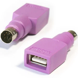 PS/2 Stecker auf USB Buchse Tastatur Maus Adapter für Kabel Kabel PS2 6 Pin Mini DIN - Bild 1 von 1