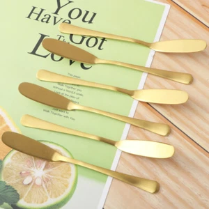 6 PCS Buttermesser -Geschirr Butterspreider Butterstreicher Aus Edelstahl - Bild 1 von 12