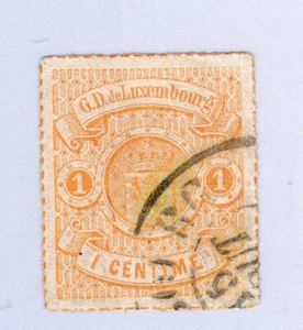 LUXEMBURGO 1865-1873 YVERT 16b USADO ESCUDO - Imagen 1 de 1
