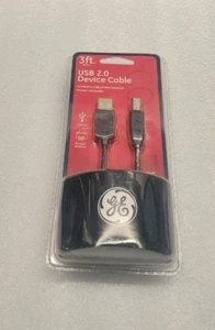 GE 96243 A Male to B Male USB 2.0 Cable 3ft General Electric NEW SEALED - Picture 1 of 2