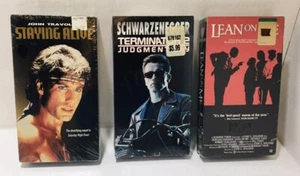 VHS Sealed LOT Terminator 2 Lean On ME Staying Alive (VHS 1983) Travolta - Picture 1 of 8