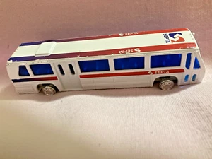 Toy Bus, Metal 6" Long VINTAGE SEPTA LABEL 2017 - Picture 1 of 3