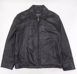 Chaqueta de cuero vintage Perry Ellis Portfolio para hombre L - Imagen 1 de 9
