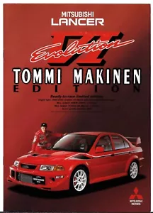 Mitsubishi Lancer Evolution VI Tommi Makinen Edition 2000 UK Market Brochure - Picture 1 of 1