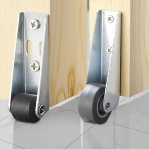 Mobile Furniture Caster Side Mounted Door Support Moving Wheel for 1/2Pcs - Picture 1 of 14