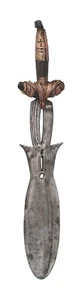 Antique Ngbandi Yakoma people sword copper Congo - Picture 1 of 4