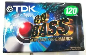 TDK CD Bass 120 Min. Heavy Bass Performance Neu Versiegelt Kassettenband Japan - Bild 1 von 3