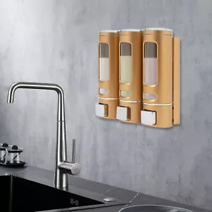 400ml 3er Pack Hotel Duschseifenspender, Wandmontage Shampoo Spender Hotel - Bild 1 von 14