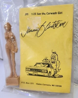 Jimmy Flintstone resin 1/25 sexy Sue the Car Wash girl & 59 Cadillac seat,  rare - Image 1 of 4