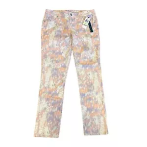 NWT Inc Denim Skinny Leg Regular Fit Women's Arizona Tie Dye Jeans Size 4 - Picture 1 of 7