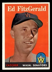 1958 Topps ED FITZGERALD #236 EX Washington Senators - Picture 1 of 2