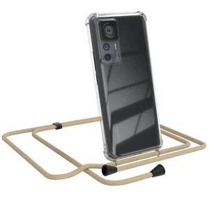 Do Xiaomi 12T / 12T Pro Etui na telefon do zawieszenia Łańcuszek Sznurek Case Etui Taupe - Zdjęcie 1 z 7