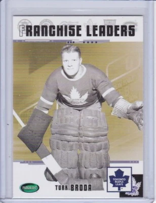Turk Broda Franchise Leaders 2003 Parkhurst Original Six Toronto Hockey Card 95 - Image 1 of 2