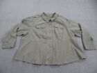 Torrid Utility Jacket Womens Size 6X Olive Green Twill Cotton Pockets Comfy