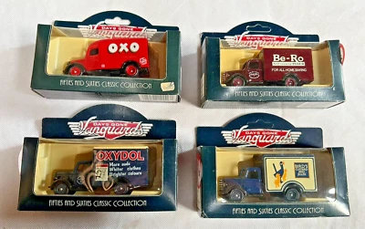 Vanguards Bedford Vans / Trucks - Birds / OXO & Be-Ro Diecast Boxed (x4) - Image 1 of 2