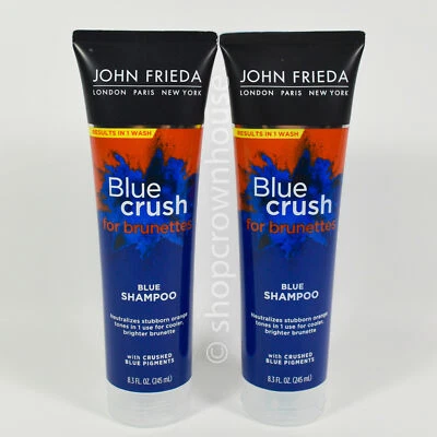 2 champú John Frieda BLUE CRUSH para morenas neutraliza naranja 8,3 fl oz Foto 1 de 4