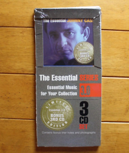 THE ESSENTIAL JOHNNY CASH AUDIO CD [NEW] 3 DISC LIMITED EDITION LONG BOX [BK9]